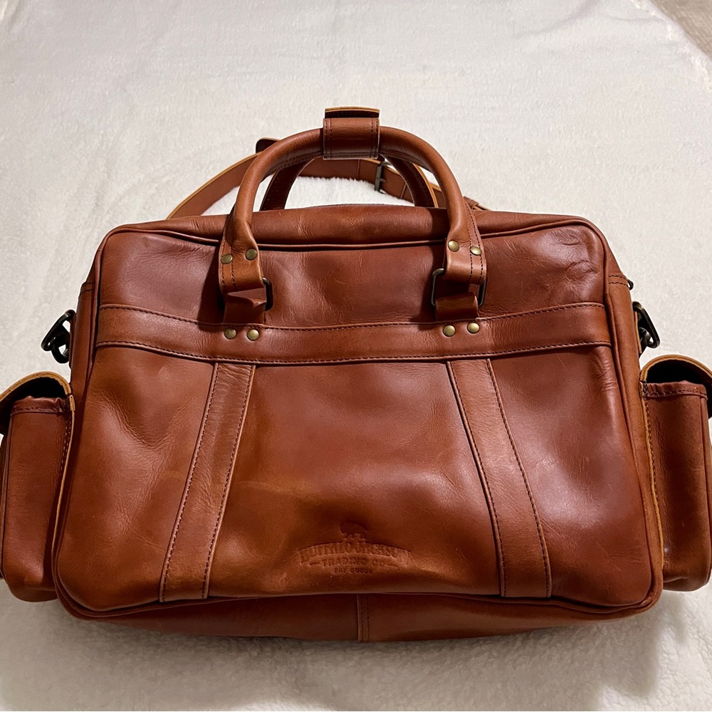Buffalo Trading Company Roosevelt Buffalo Leather Pilot Bag - Like new! - Picture 3 of 14